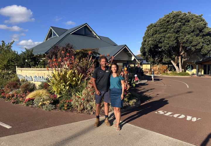 Melanie and Josh at BIG4 Middleton Beach family owned holiday park in Albany